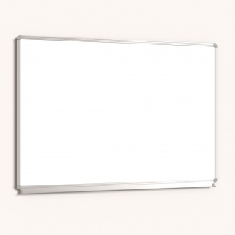 Whiteboard, 100x 70 cm, mit durchgehender Ablage, Stahlemaille weiß, 